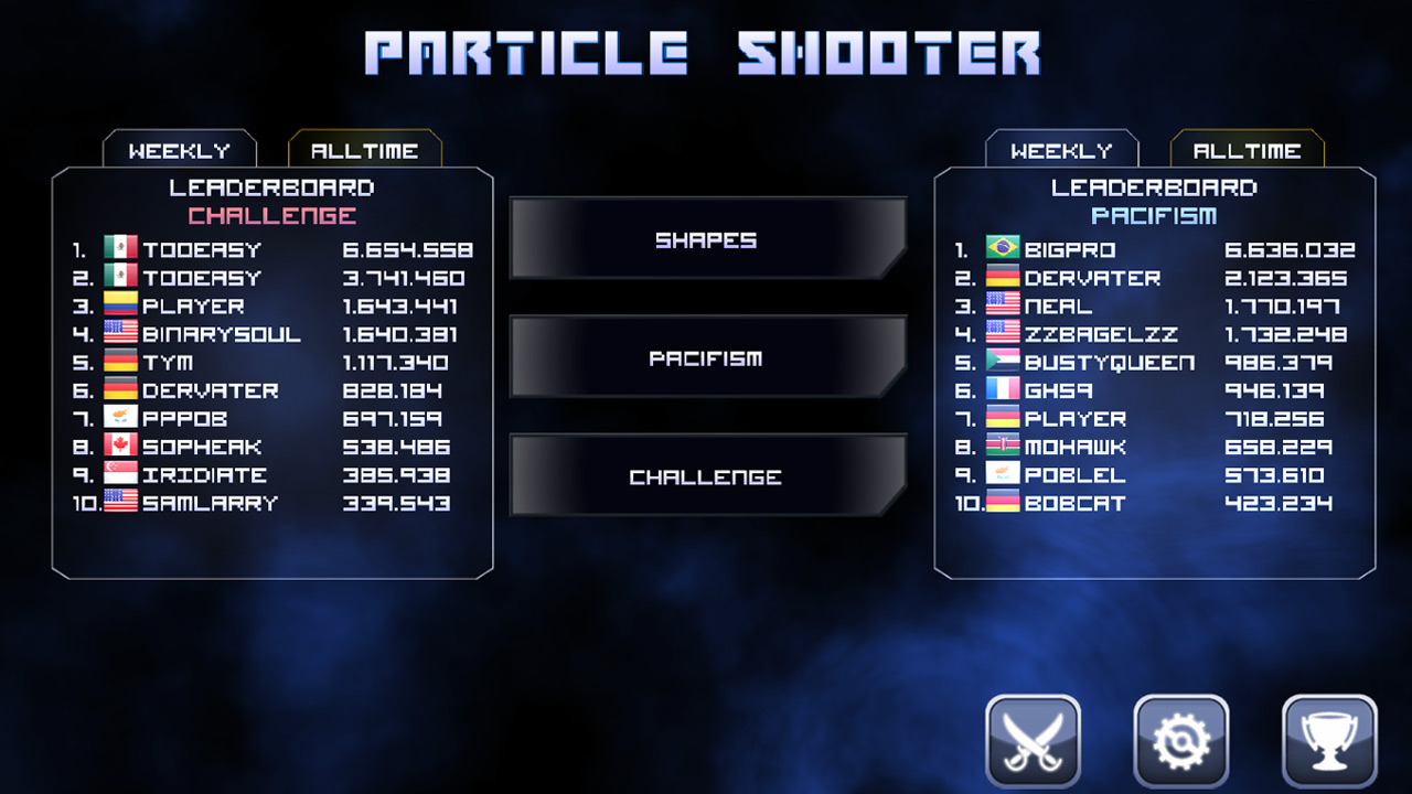 Screenshot of Particle Arcade Shooter Bundle