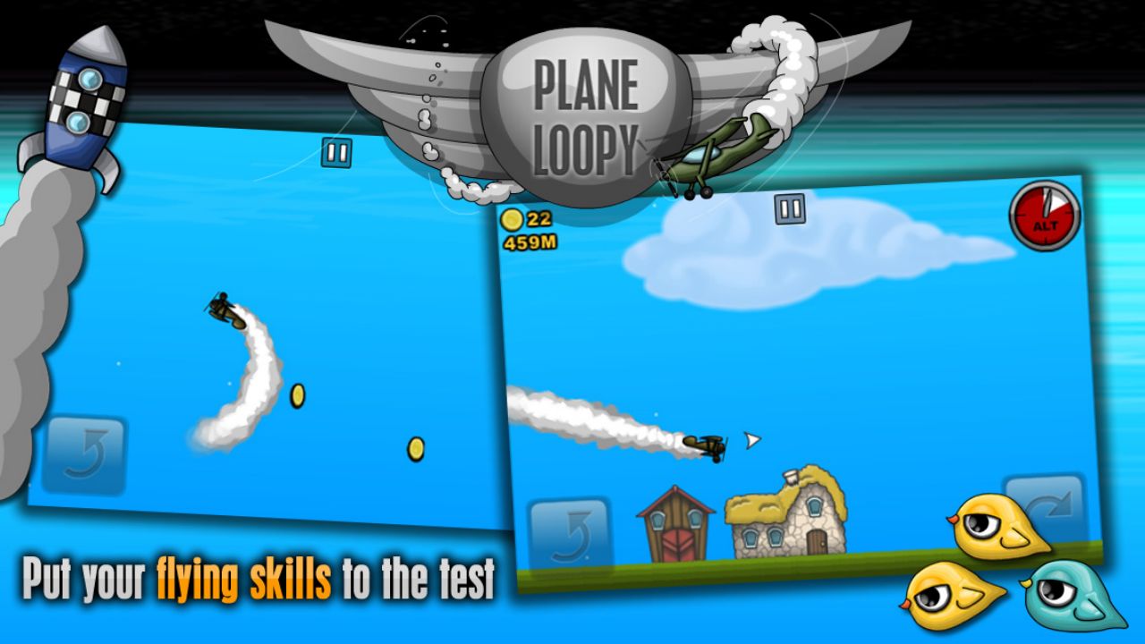 Screenshot of Plane Loopy OUYA