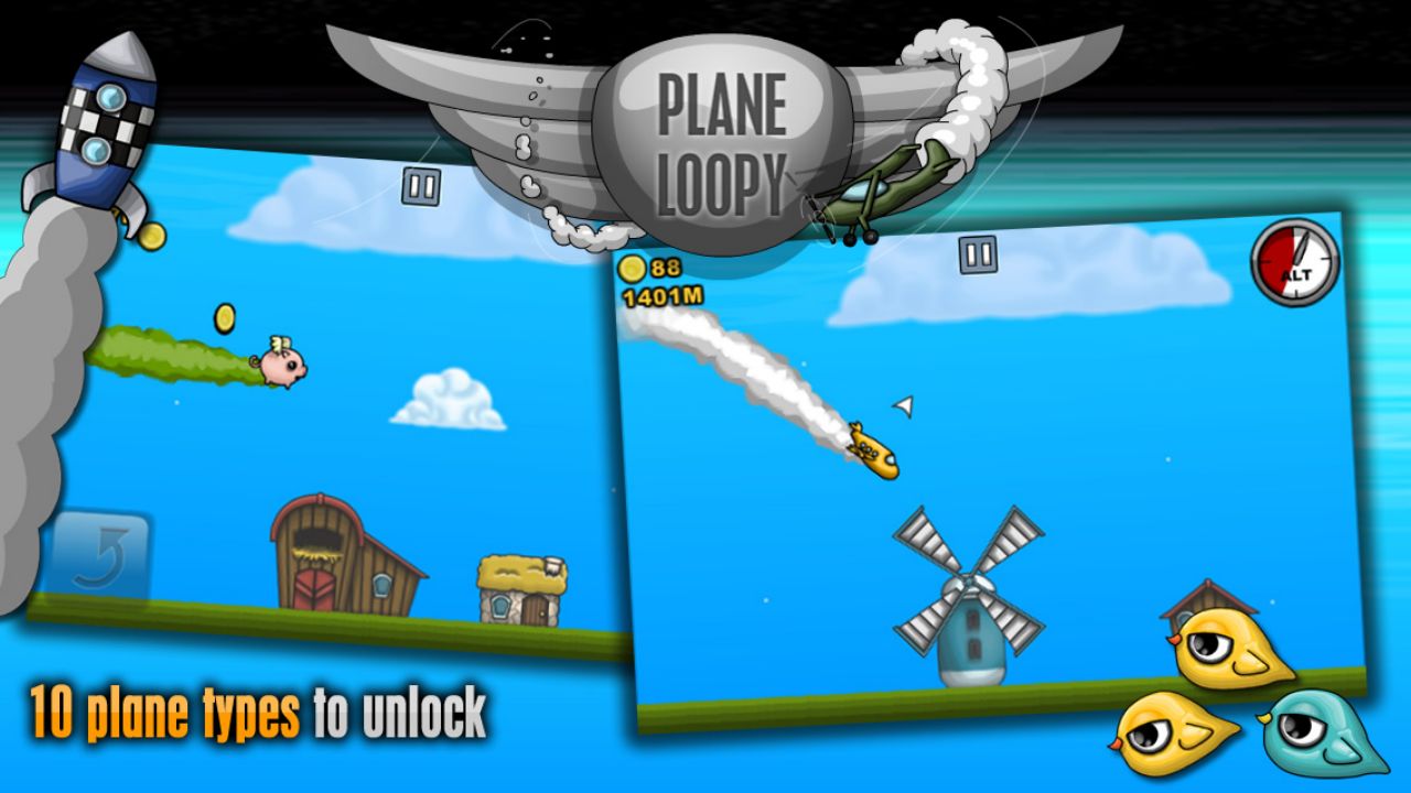 Screenshot of Plane Loopy OUYA
