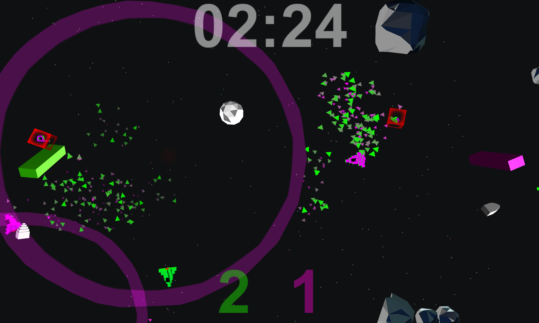 Screenshot of Asteroid Soccer 2014