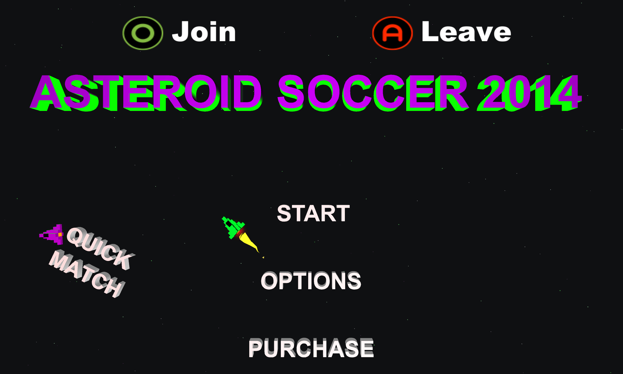 Screenshot of Asteroid Soccer 2014