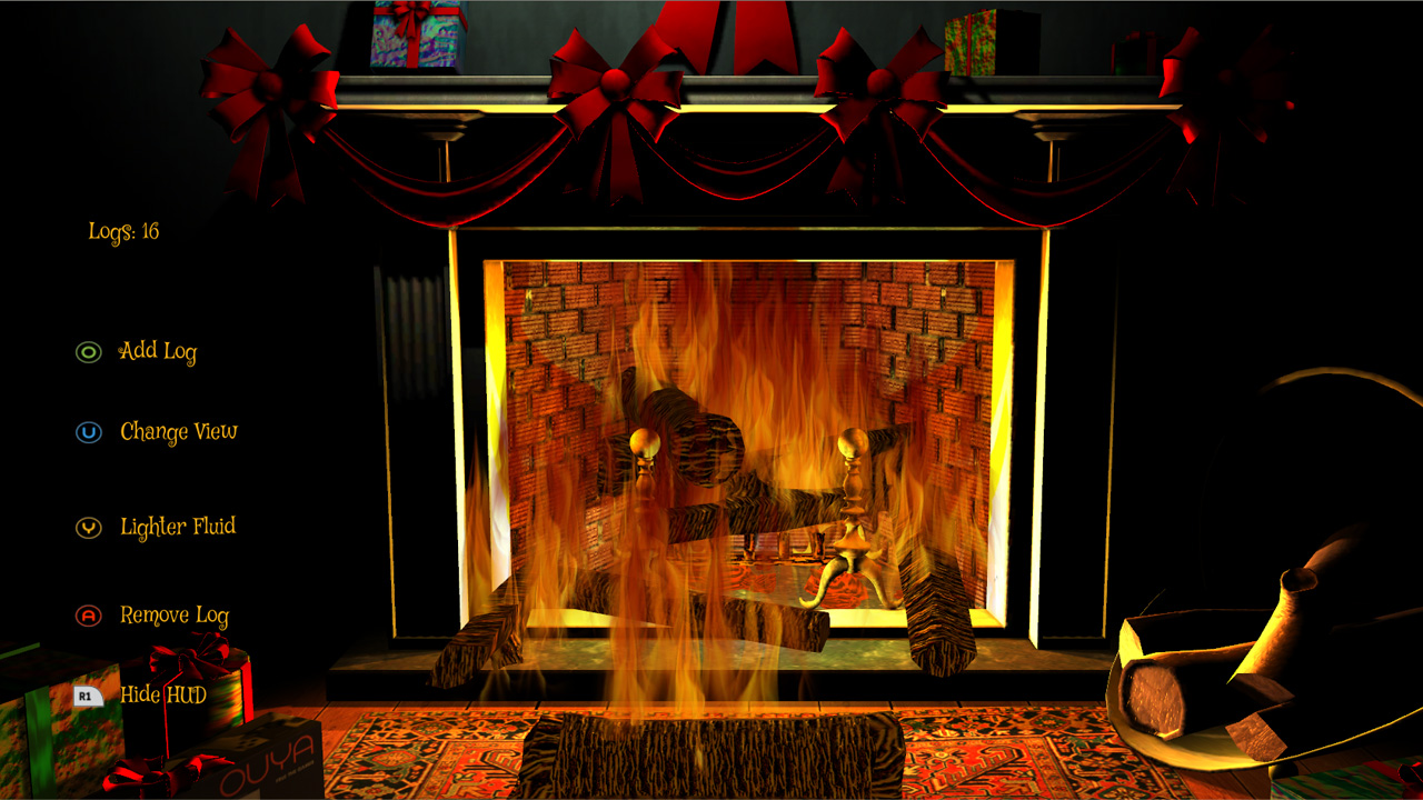 Screenshot of Holiday Fire Log Extreme