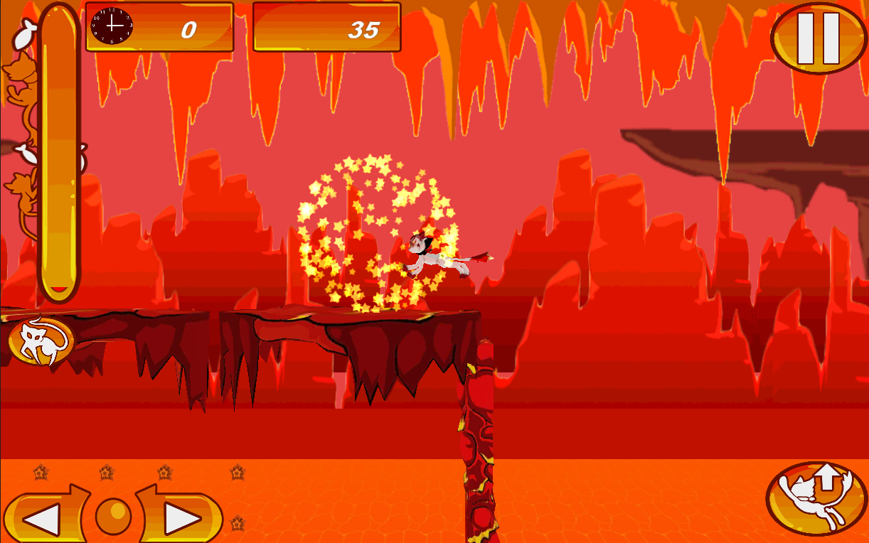 Screenshot of Lava Cat