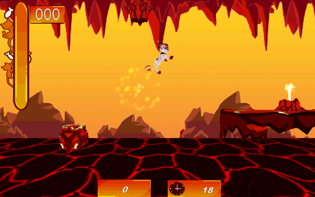 Screenshot of Lava Cat Minigame Trilogy