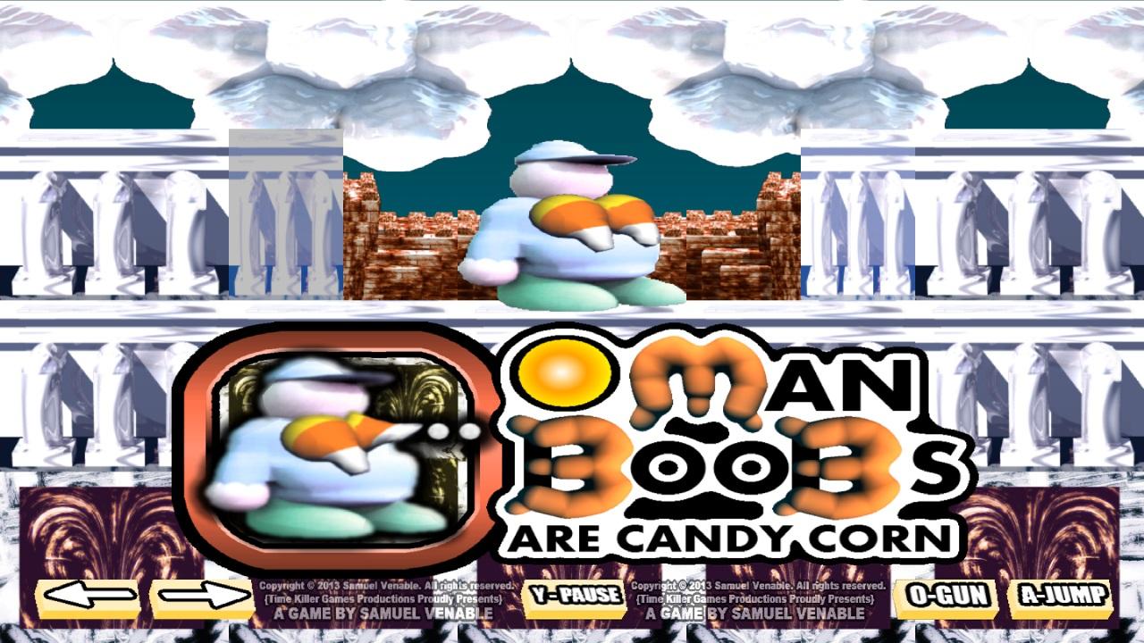 Screenshot of Man Boobs Are Candy Corn HD