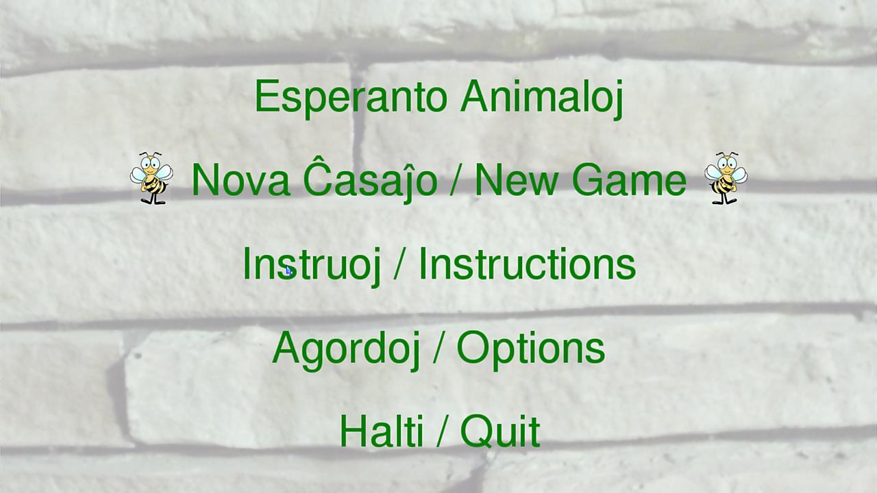 Screenshot of Esperanto Animaloj