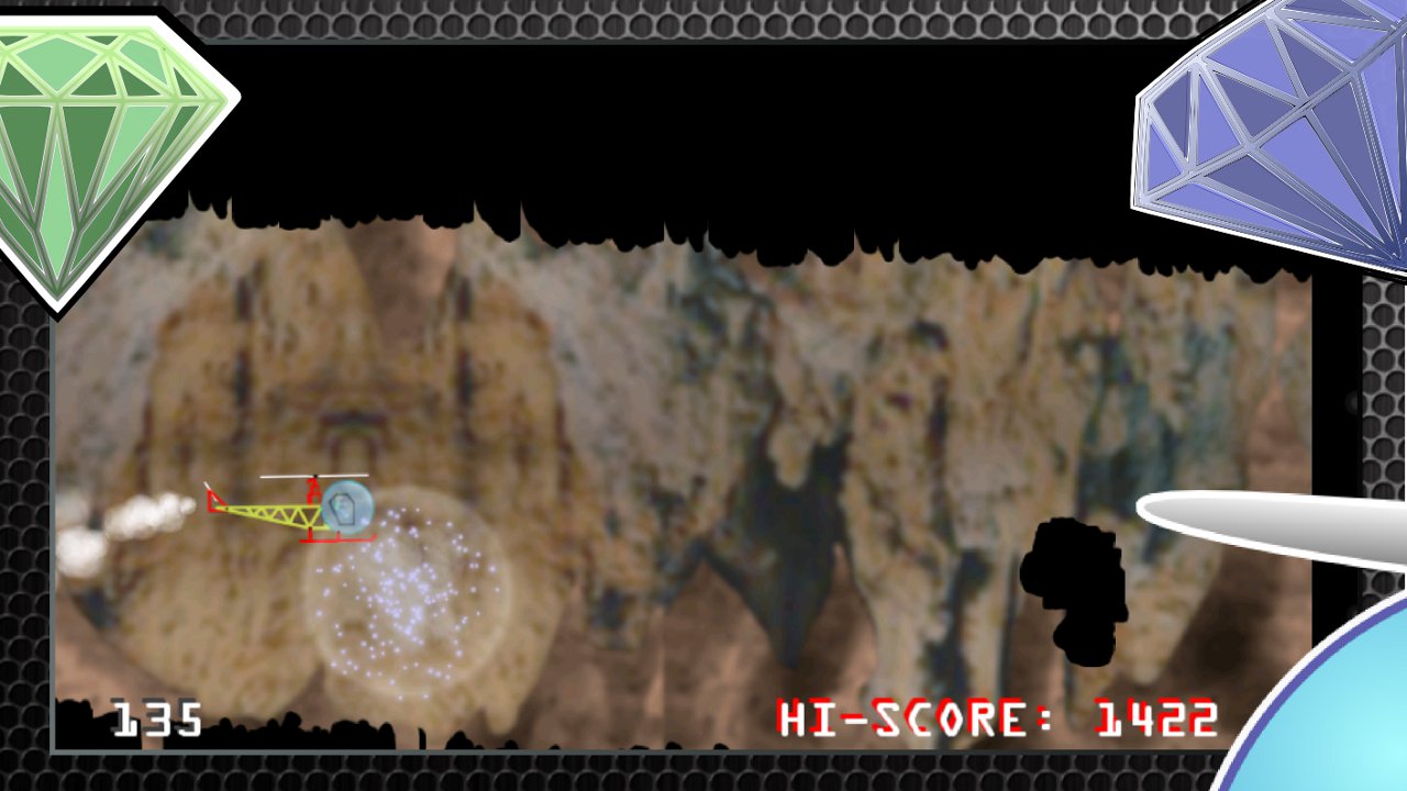 Screenshot of Helicopter. Escape the cave