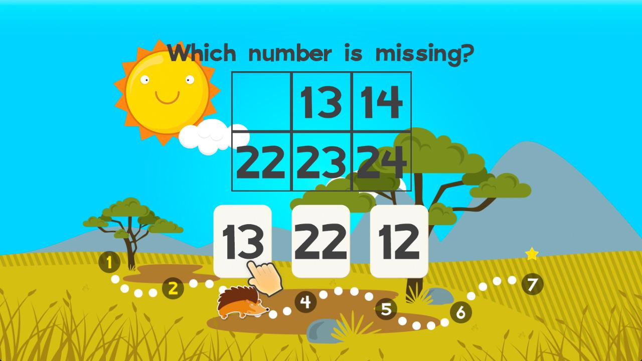 Screenshot of 123 Animal First Grade Math Games for Kids