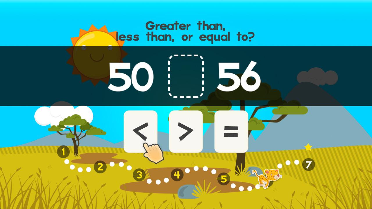 Screenshot of 123 Animal First Grade Math Games for Kids