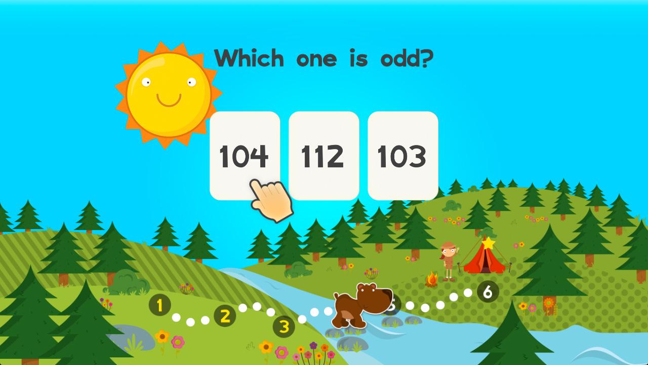 Screenshot of 123 Animal Second Grade Math Games for Kids