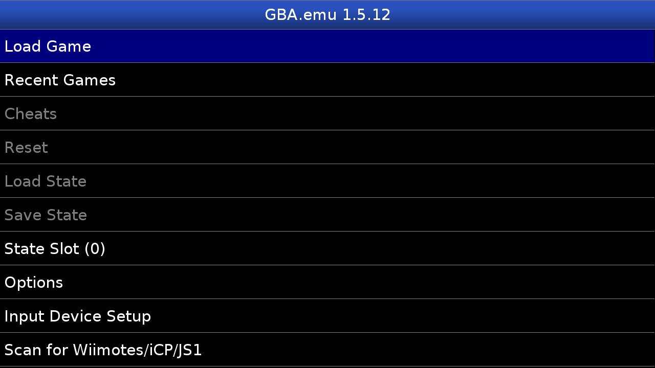 Screenshot of GBA.emu