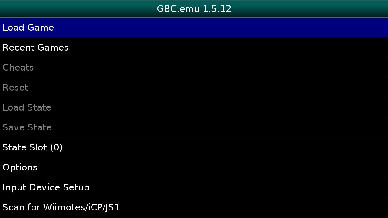 Screenshot of GBC.emu