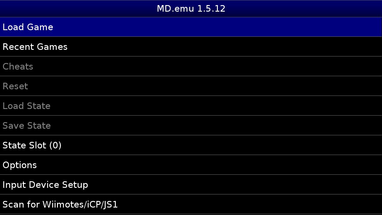 Screenshot of MD.emu