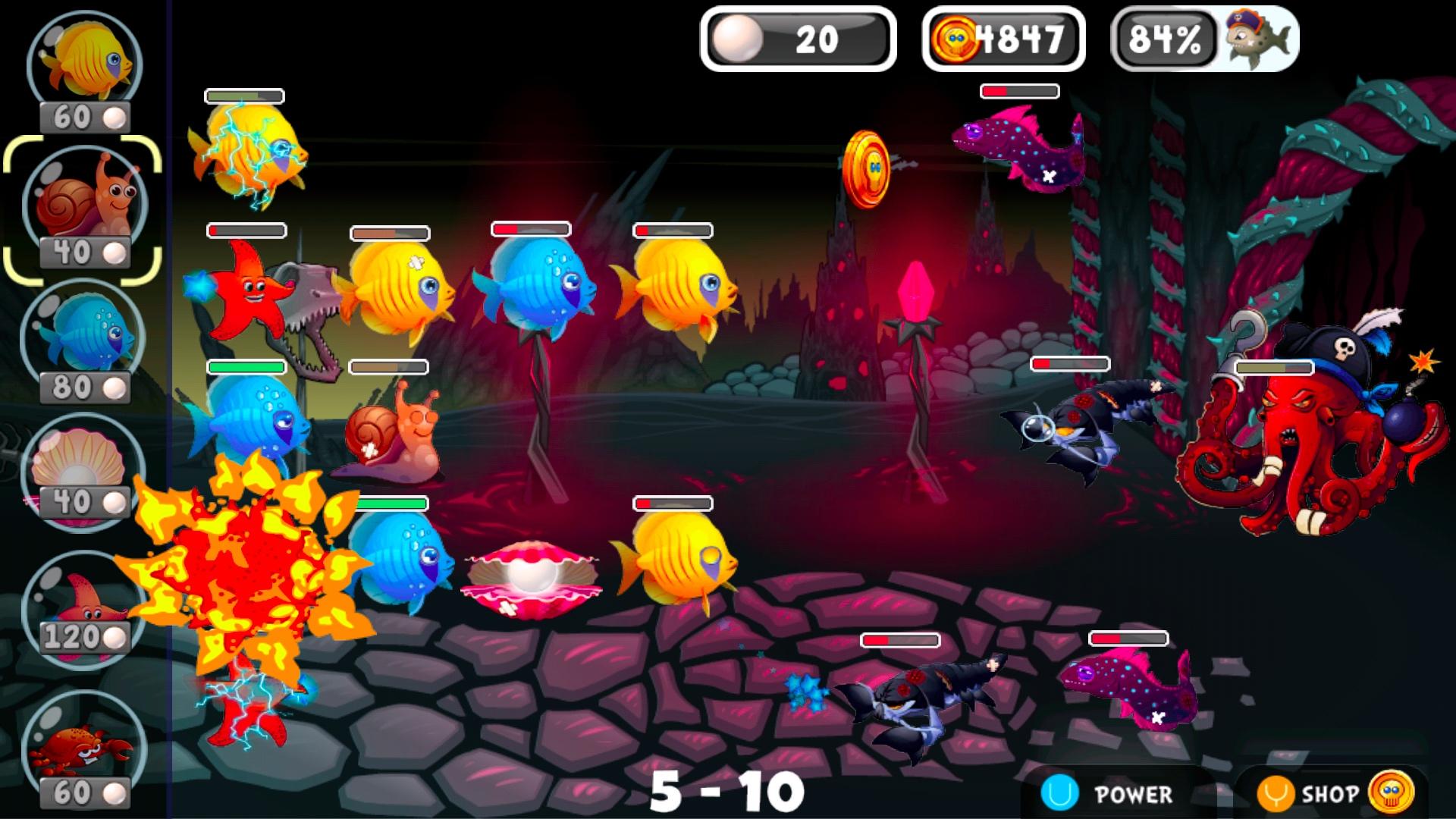 Screenshot of Fish vs Pirates