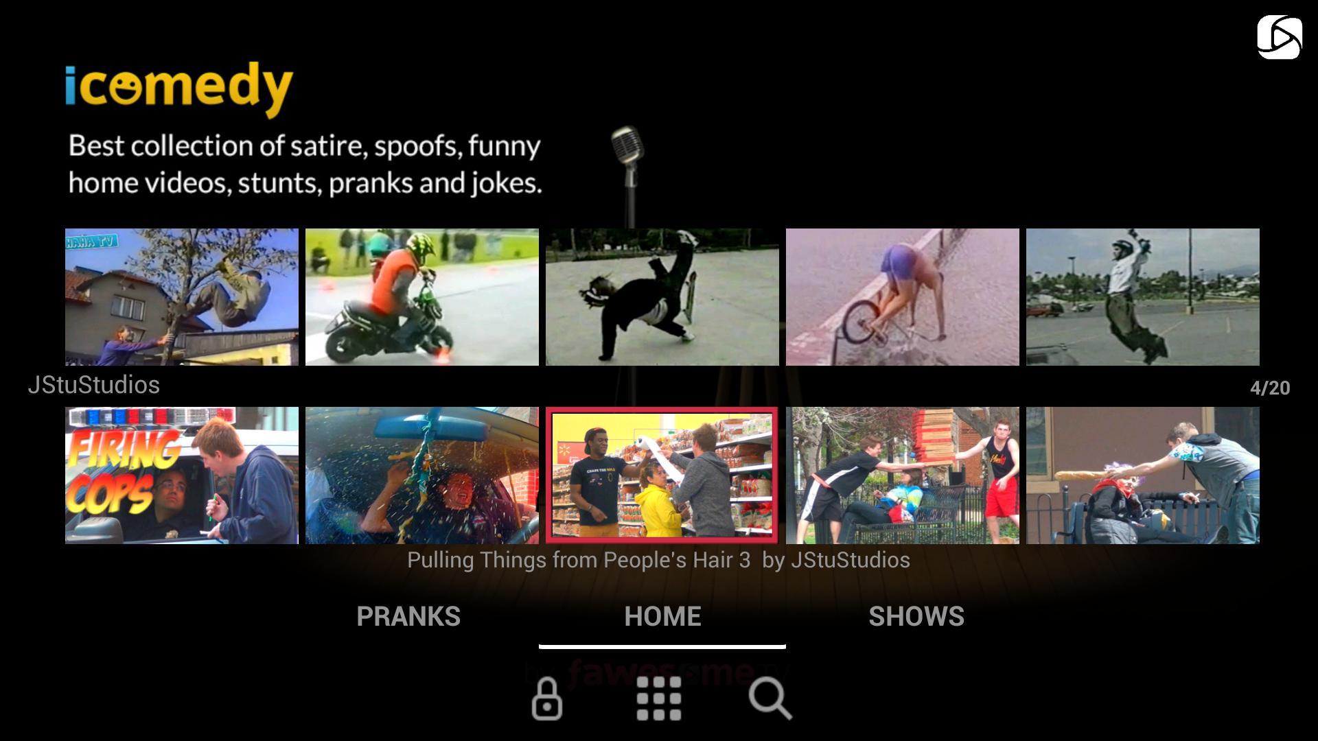 Screenshot of iComedy.tv