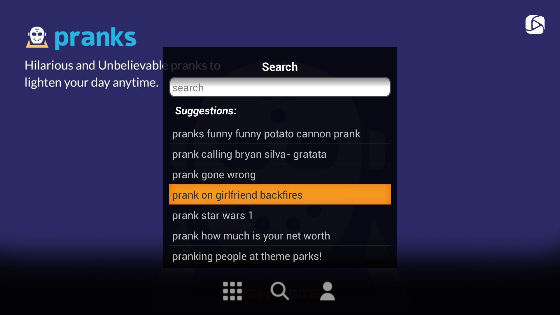 Screenshot of Pranks