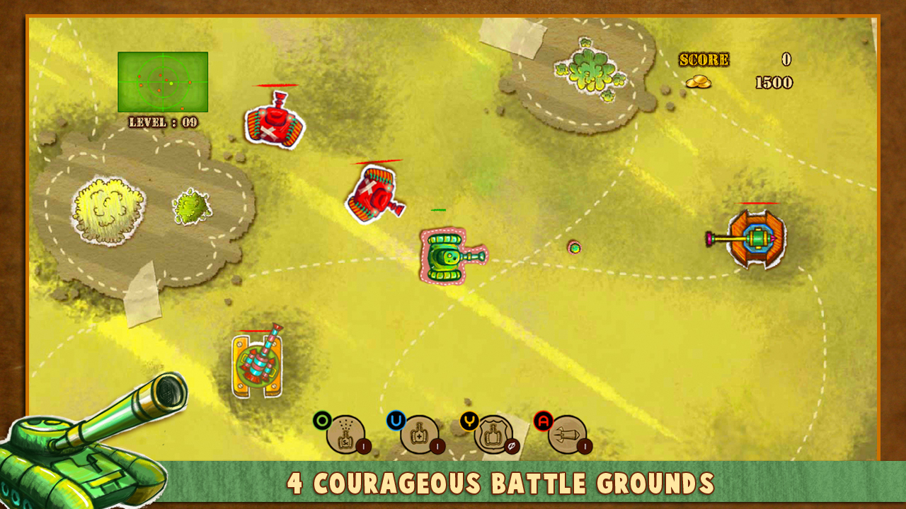 Screenshot of Doodle Tank Battle