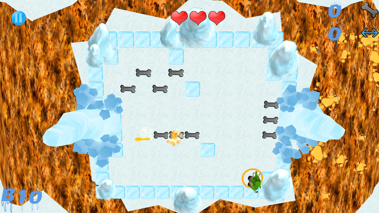 Screenshot of Ice Escape: Steakosaurus Rescue