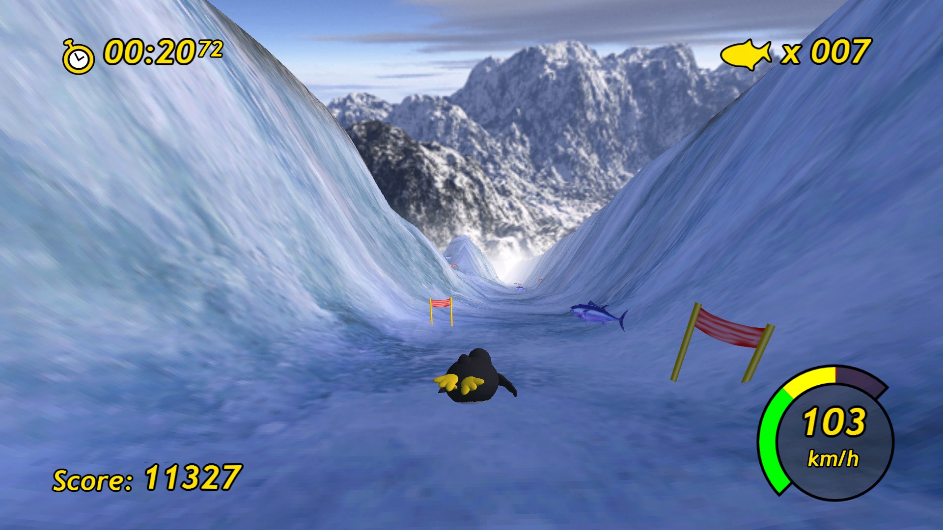 Screenshot of Tux Racer