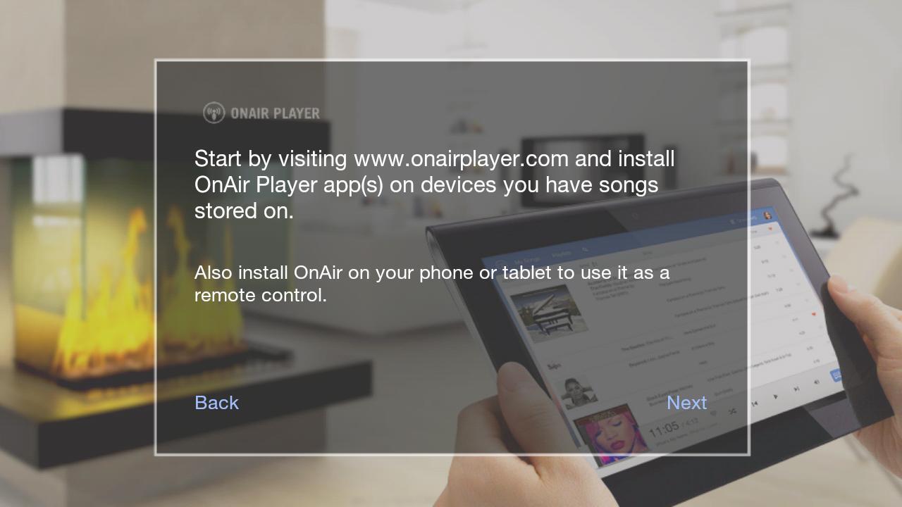Screenshot of OnAir Player