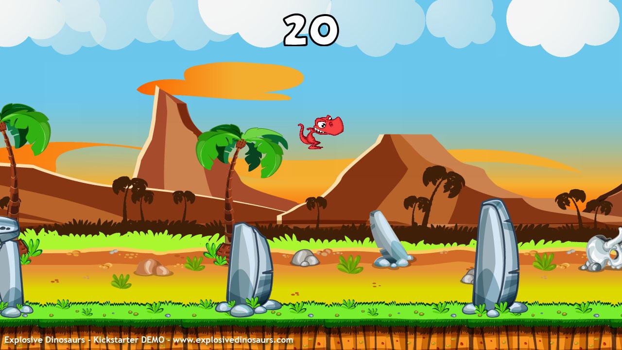 Screenshot of Explosive Dinosaurs