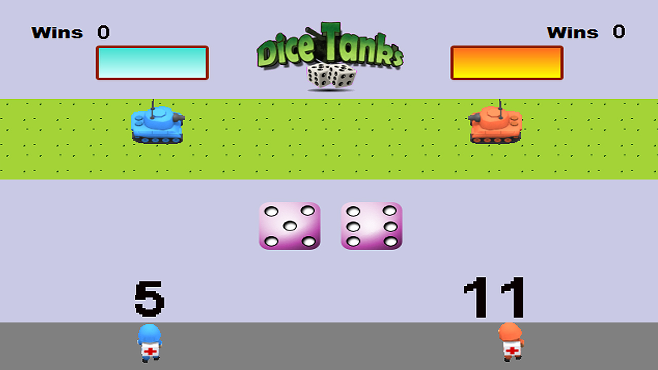 Screenshot of Dice Tanks