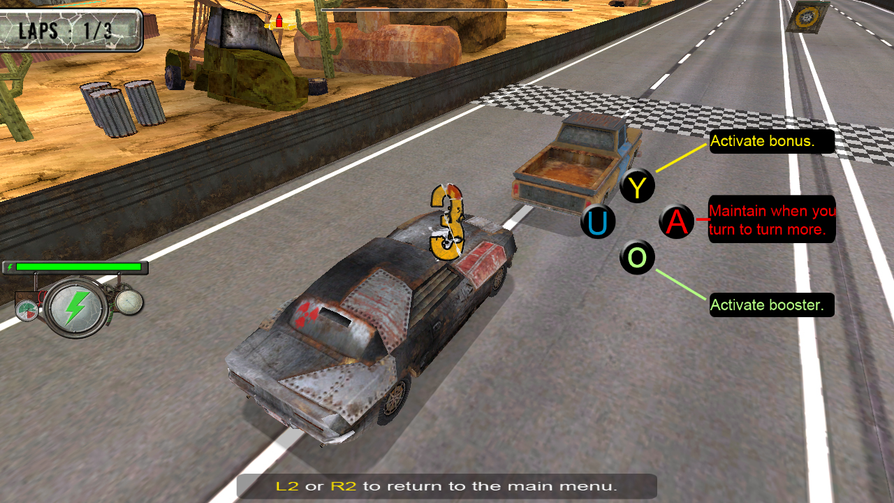 Screenshot of the roads of apocalypse