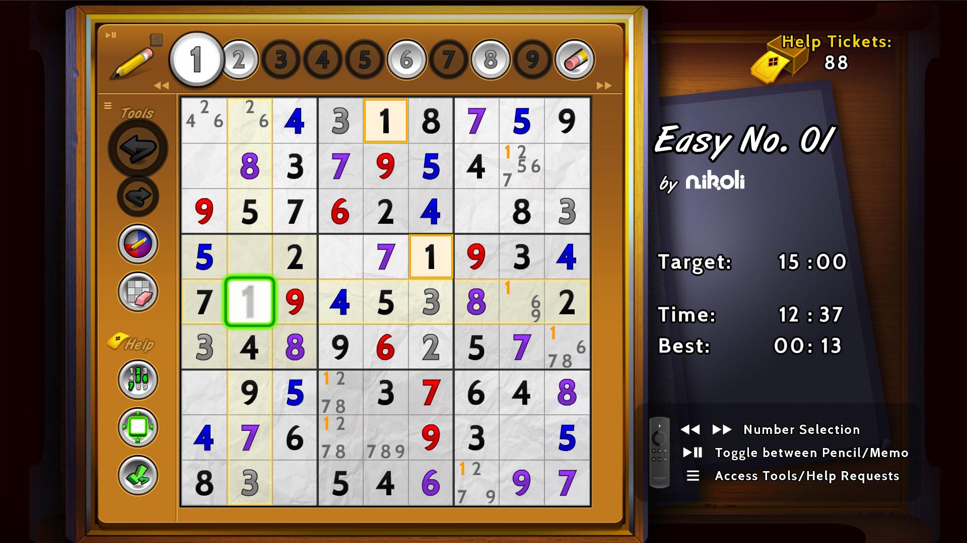 Screenshot of Nikoli Sudoku