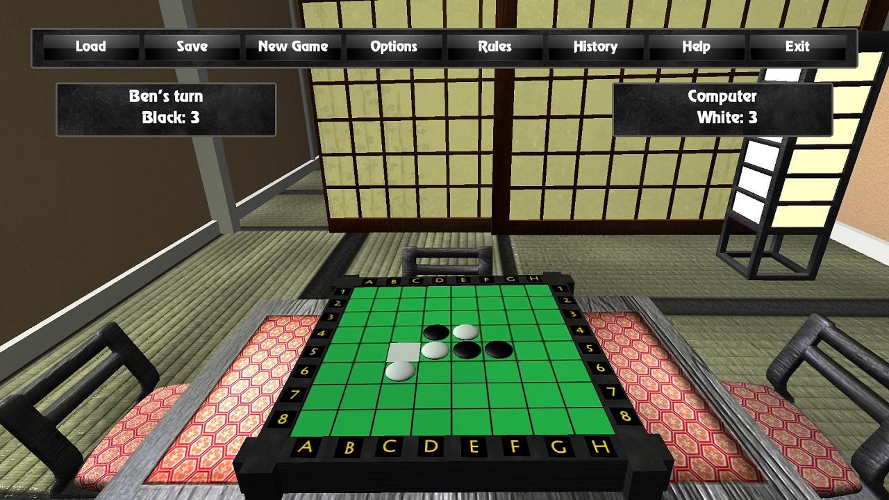 Screenshot of 3D Reversi for OUYA