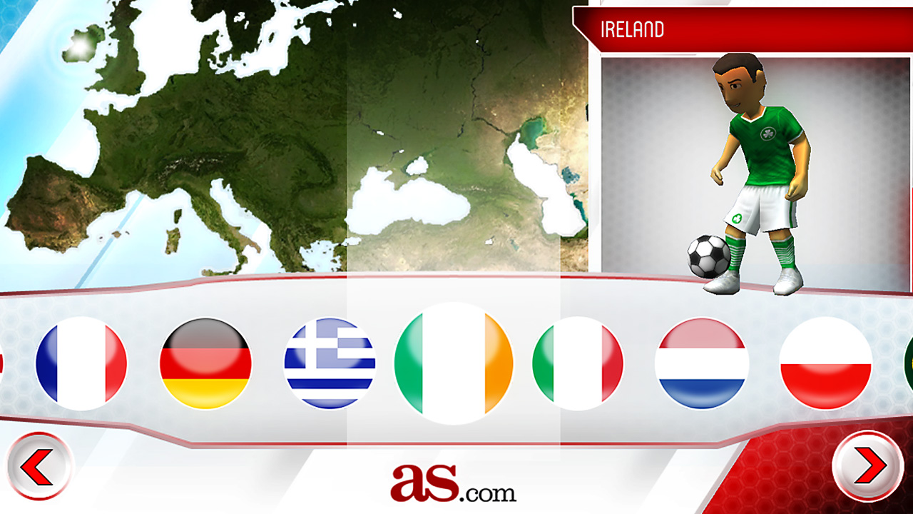Screenshot of Striker Soccer Euro 2012