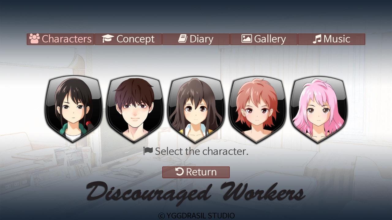 Screenshot of Discouraged Workers Demo