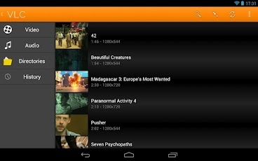 Screenshot of VLC Media Player For OUYA