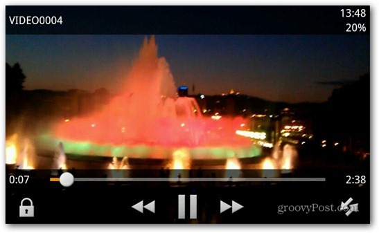 Screenshot of VLC Media Player For OUYA