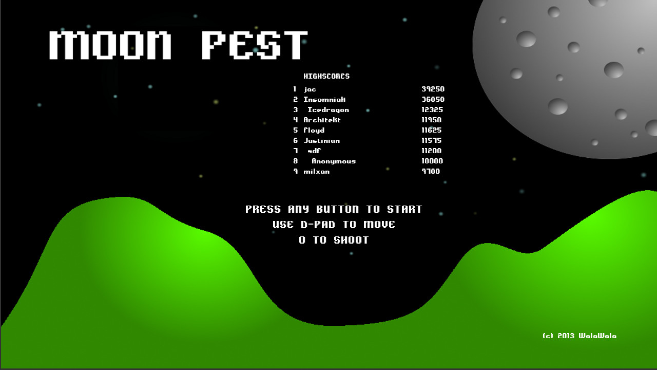 Screenshot of Moon Pest
