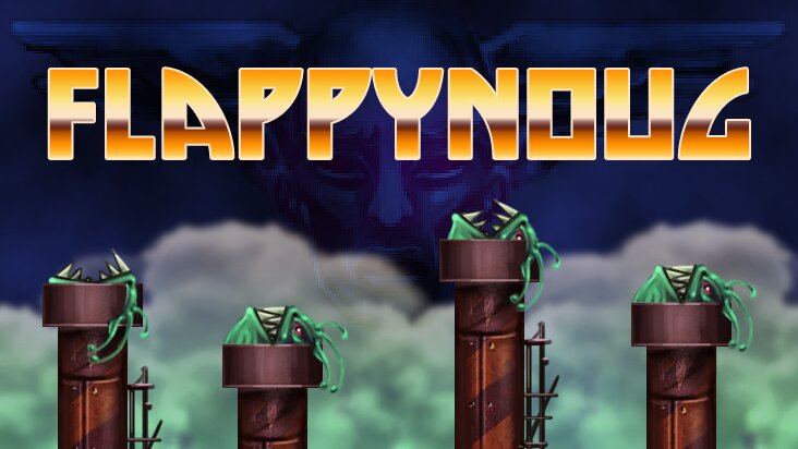 Screenshot of Flappynoug Ouya